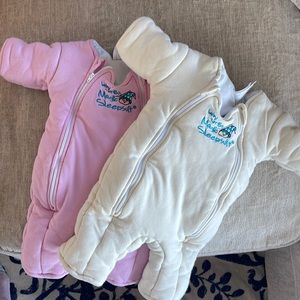 TWO Magic Merlin sleep suits